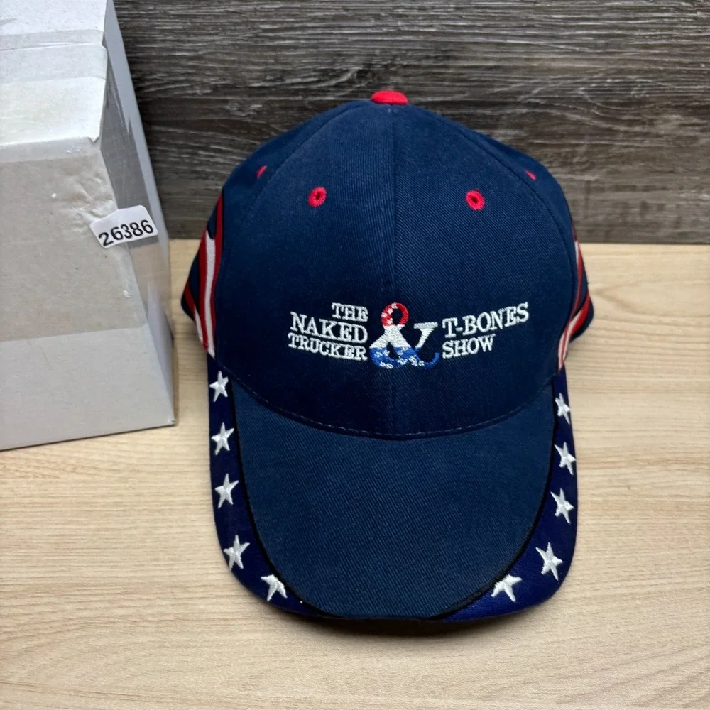 The Naked Trucker & T-Bones Show Hat Cap Strap Back Blue Comedy Central TV Promo